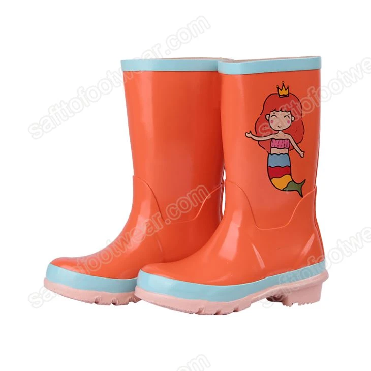 Childrens Natural Rubber Rain Boots