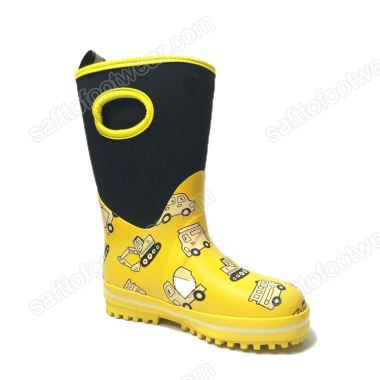 Lehké prodyšné dětské gumové holínky do deště